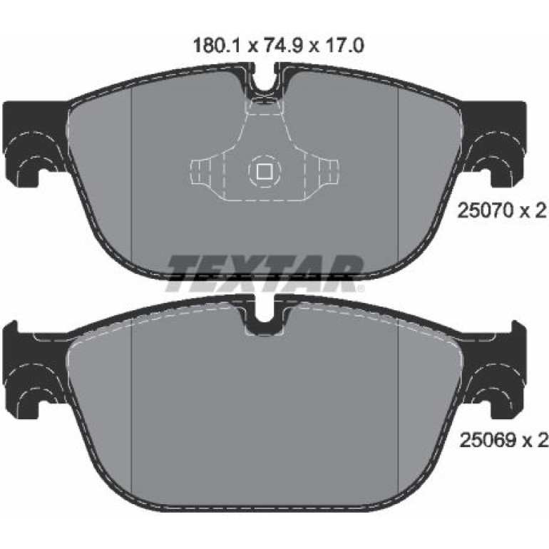 Bremsbelagsatz Citroen P. C5/Ds4/Ds5 09 2507001 Bremsbelagsatz Citroen P. C5/Ds4/Ds5 09 2507001