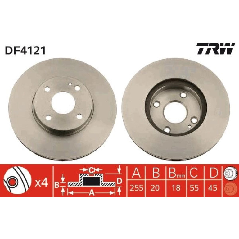 Bremsscheibe Mazda P. Mx-5 DF4121 Bremsscheibe Mazda P. Mx-5 DF4121