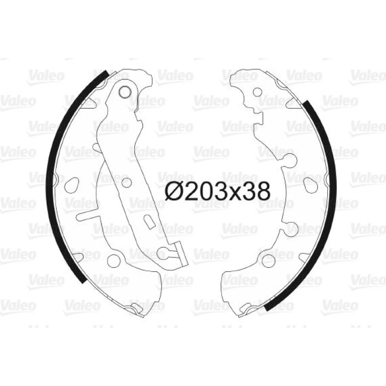 VALEO Bremsbacken 562772