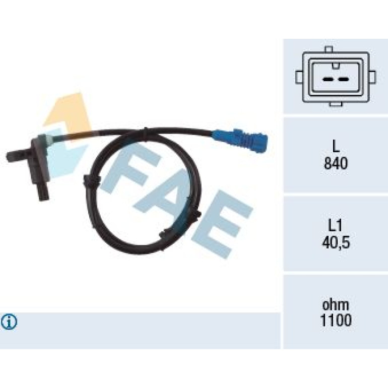FAE Sensor, Raddrehzahl 78022 FAE Sensor, Raddrehzahl 78022