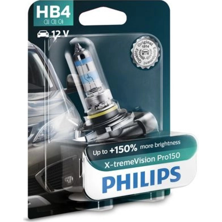 HB4 12V 51W P22d X-tremeVision Pro150 1 Stück Blister Philips 9006XVPB1 HB4 12V 51W P22d X-tremeVision Pro150 1 Stück Blister Philips 9006XVPB1