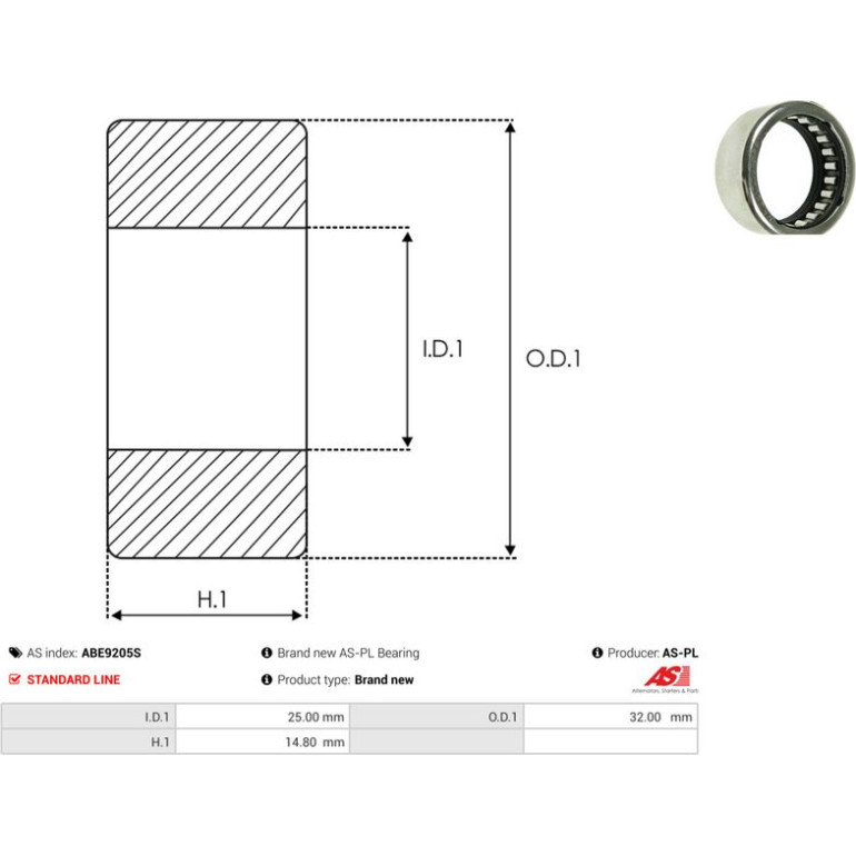 LAGER ABE9205S LAGER ABE9205S