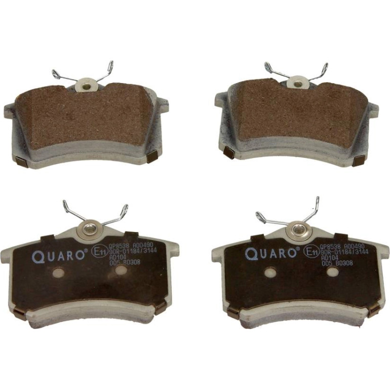 Bremsbelagsatz Renault T. Megane 08-/Clio 05-/Scenic/Modus Ohne Bremsen. Ele QP8538 Bremsbelagsatz Renault T. Megane 08-/Clio 05-/Scenic/Modus Ohne Bremsen. Ele QP8538