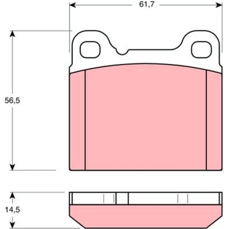TRW Bremsbeläge GDB391 TRW Bremsbeläge GDB391
