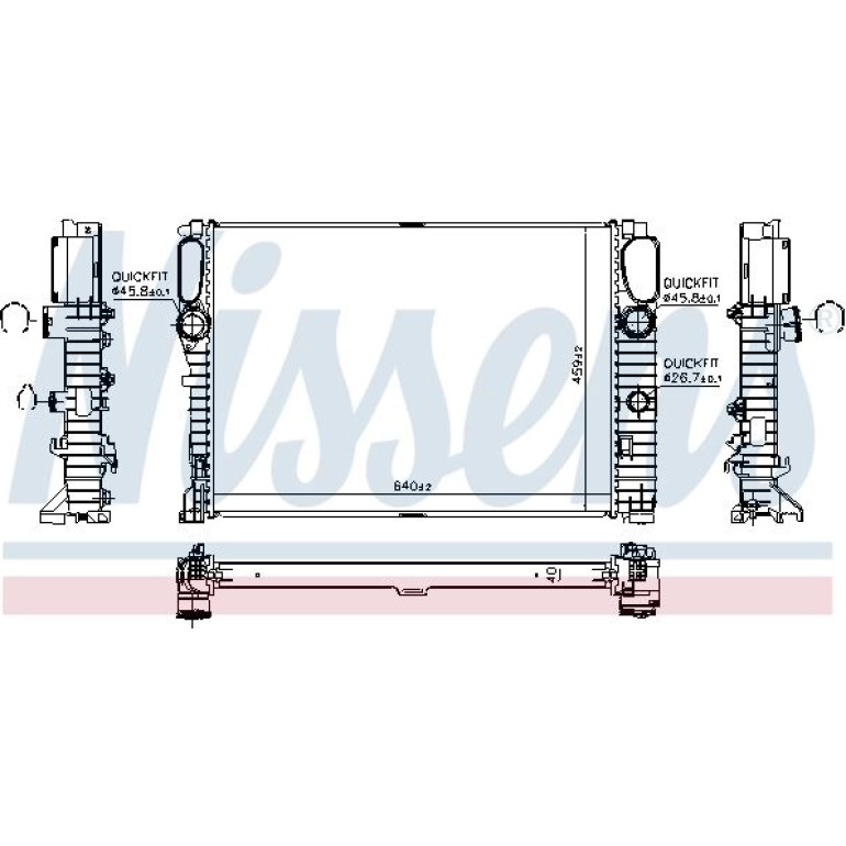 Wasserkühler PKW 62796A Wasserkühler PKW 62796A