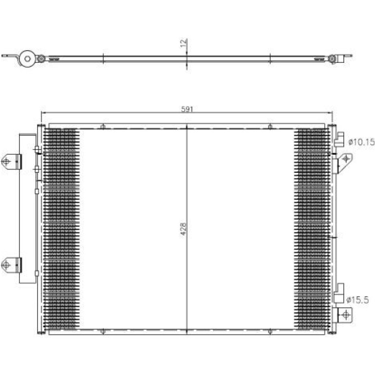 NRF Kondensator, Klimaanlage 350472 NRF Kondensator, Klimaanlage 350472