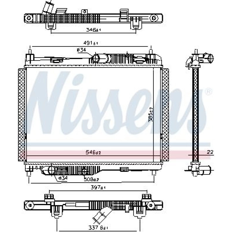Wasserkühler PKW 606662 Wasserkühler PKW 606662