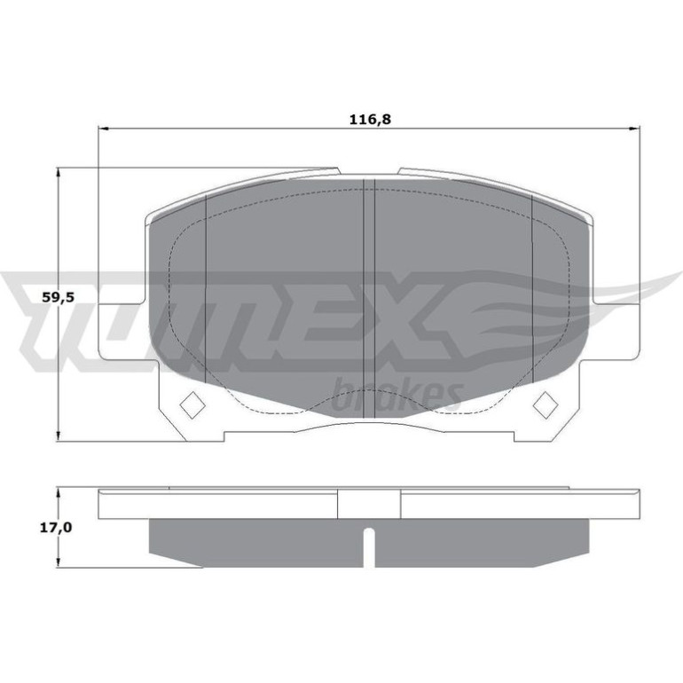 TOMEX brakes Bremsbelagsatz, Scheibenbremse TX 16-11 TOMEX brakes Bremsbelagsatz, Scheibenbremse TX 16-11