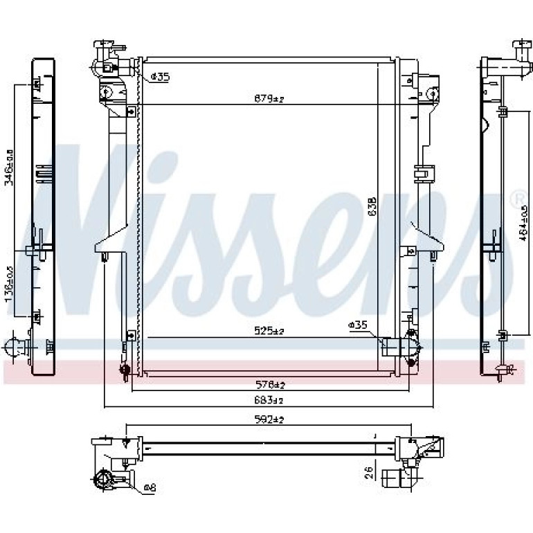 Wasserkühler PKW 628965 Wasserkühler PKW 628965