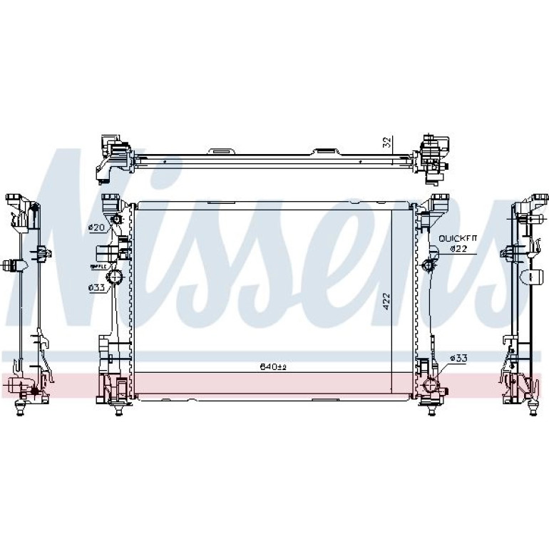 Wasserkühler PKW 627063 Wasserkühler PKW 627063