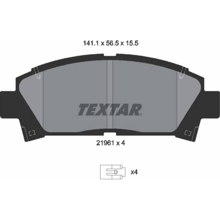 Bremsbelagsatz Toyota P. Avensis 97-/Carina E 94 2196102 Bremsbelagsatz Toyota P. Avensis 97-/Carina E 94 2196102