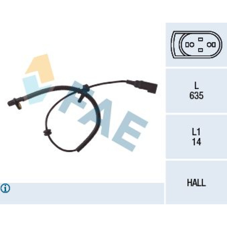 FAE Sensor, Raddrehzahl 78035 FAE Sensor, Raddrehzahl 78035