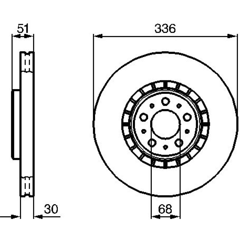 Bremsscheibe VA 0 986 479 202 Bremsscheibe VA 0 986 479 202