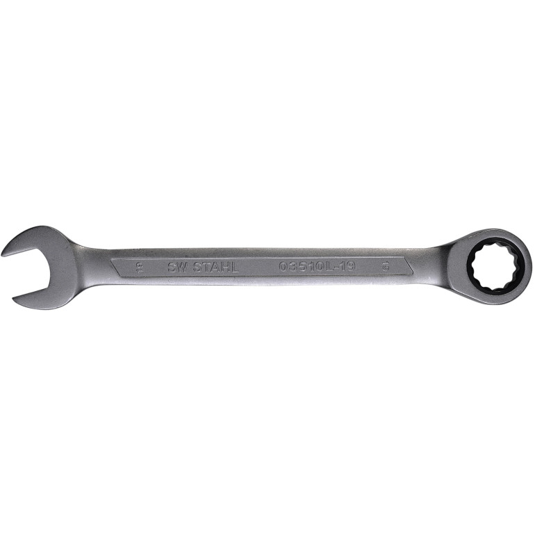 SW-Stahl Gabelringratschenschlüssel SW 19mm 03510L-19 SW-Stahl Gabelringratschenschlüssel SW 19mm 03510L-19