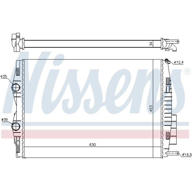 Wasserkühler PKW 637633
