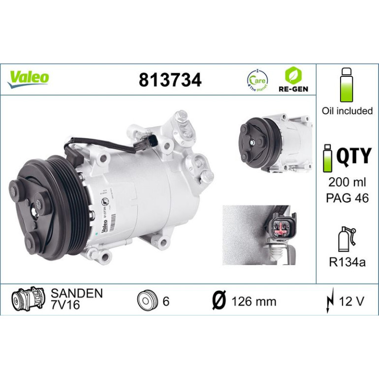 VALEO Kompressor 813734 VALEO Kompressor 813734