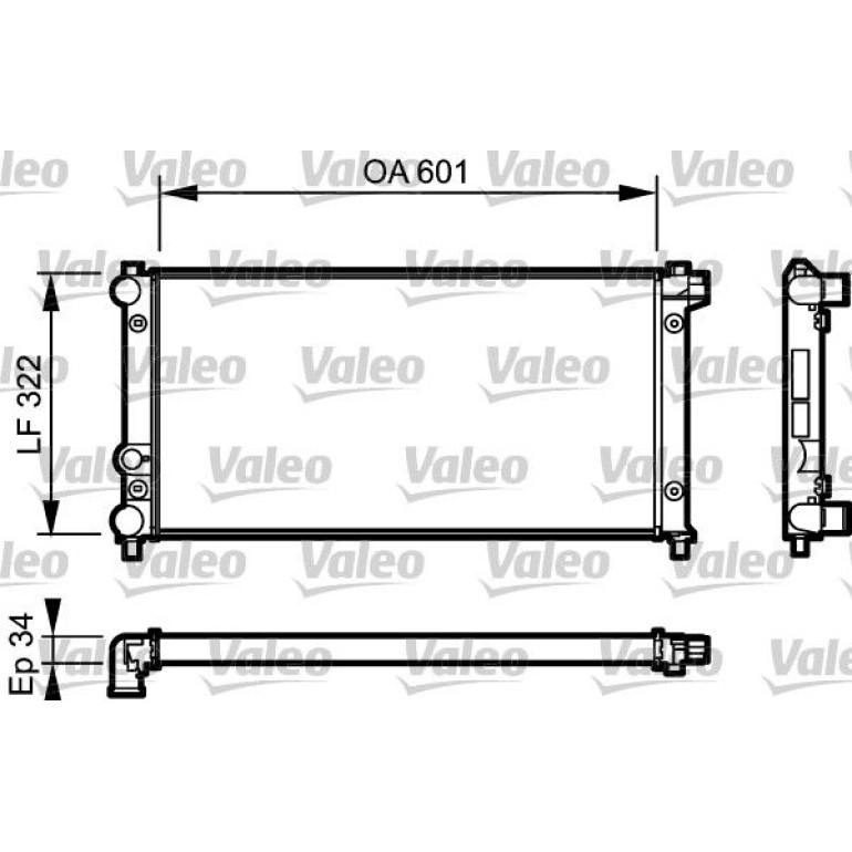 VALEO Motorkühler 730542 VALEO Motorkühler 730542