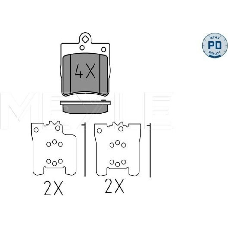 Bremsbelagsatz Db T. W202 C200-230 Kompressor 025 219 1915/PD Bremsbelagsatz Db T. W202 C200-230 Kompressor 025 219 1915/PD