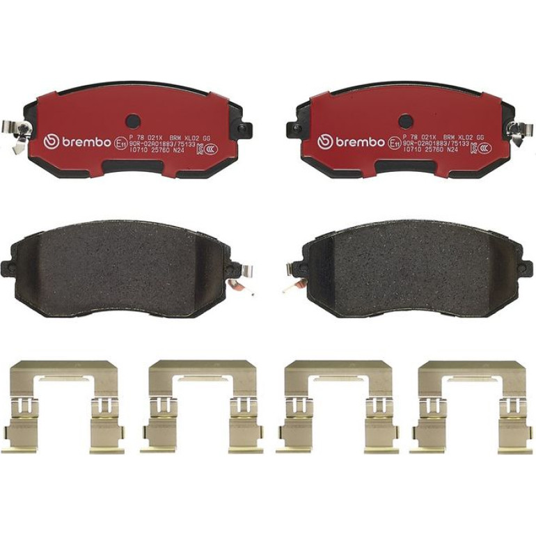 BREMBO Bremsklötze Xtra VA P 78 021X BREMBO Bremsklötze Xtra VA P 78 021X