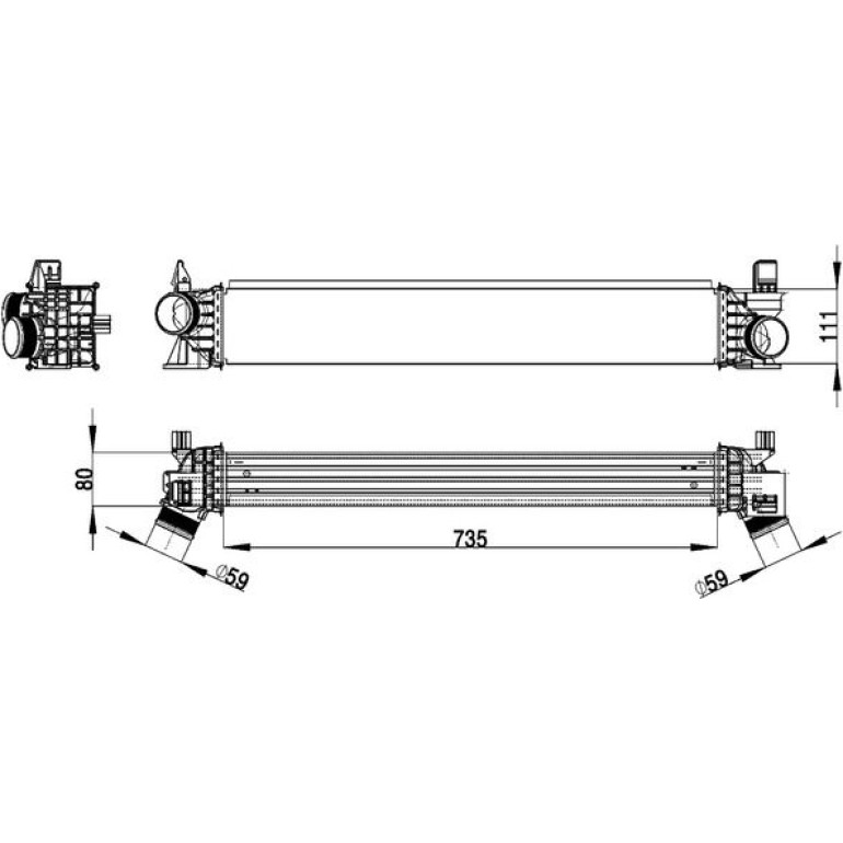 MAHLE Ladeluftkühler CI 148 000P MAHLE Ladeluftkühler CI 148 000P
