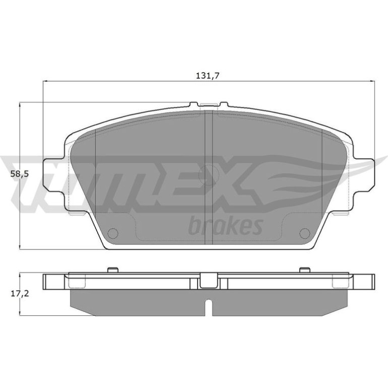 TOMEX brakes Bremsbelagsatz, Scheibenbremse TX 12-94 TOMEX brakes Bremsbelagsatz, Scheibenbremse TX 12-94