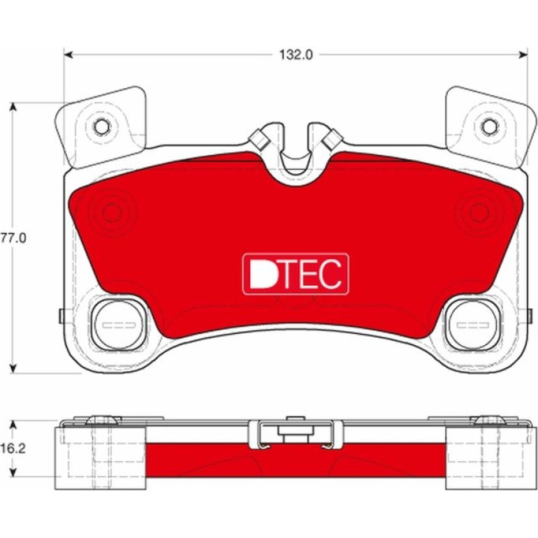 Bremsbelagsatz Audi T. Q7 3.0-6.0 Tdi Quattro 06-15 Dtec Cotec GDB1775DTE Bremsbelagsatz Audi T. Q7 3.0-6.0 Tdi Quattro 06-15 Dtec Cotec GDB1775DTE