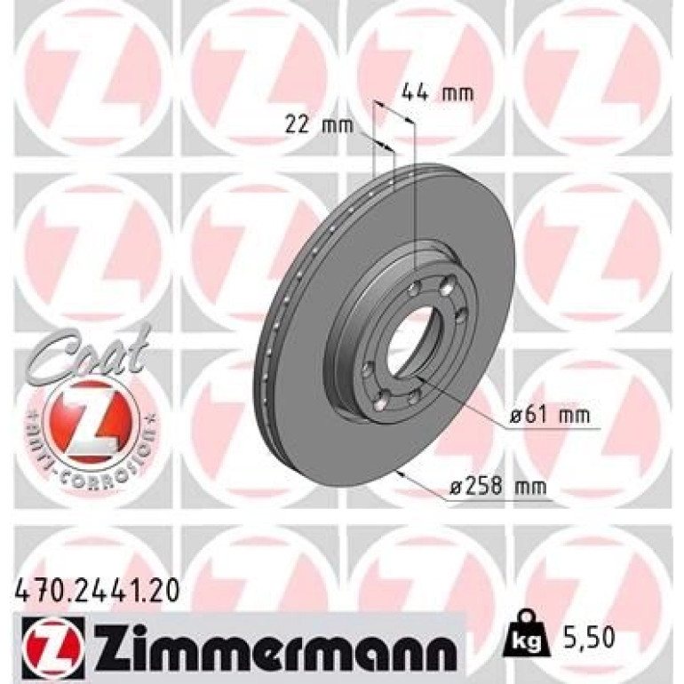ZIMMERMANN Bremsscheibe 470.2441.20 ZIMMERMANN Bremsscheibe 470.2441.20