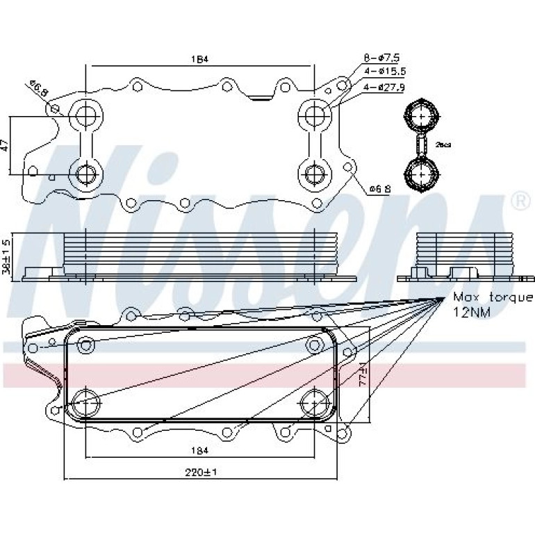 Ölkühler PKW 90784 Ölkühler PKW 90784