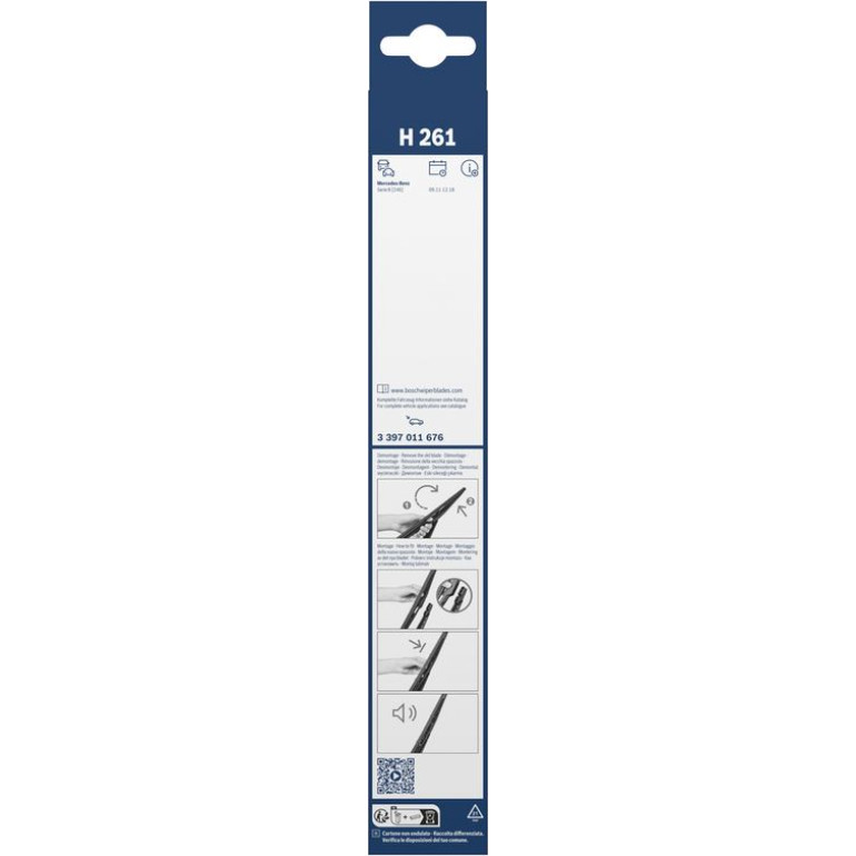 Bosch Wischerblatt H261 3397011676 Bosch Wischerblatt H261 3397011676