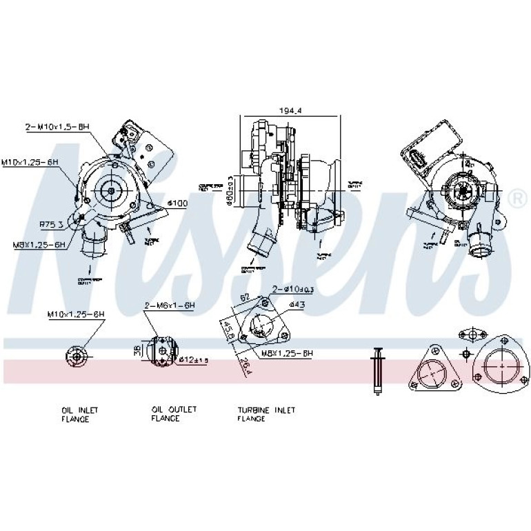 NISSENS Turbolader 93413 NISSENS Turbolader 93413