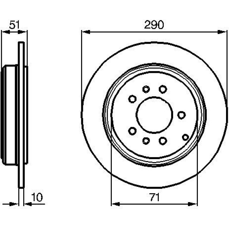 Bremsscheibe HA 0 986 478 733 Bremsscheibe HA 0 986 478 733