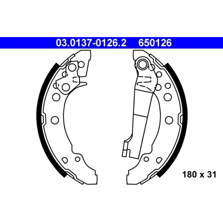 Bremsbackensatz 03.0137-0126.2 Bremsbackensatz 03.0137-0126.2