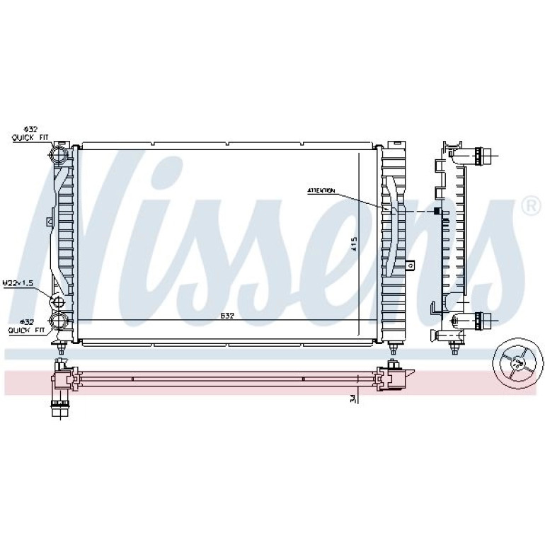 Wasserkühler PKW 60299 Wasserkühler PKW 60299