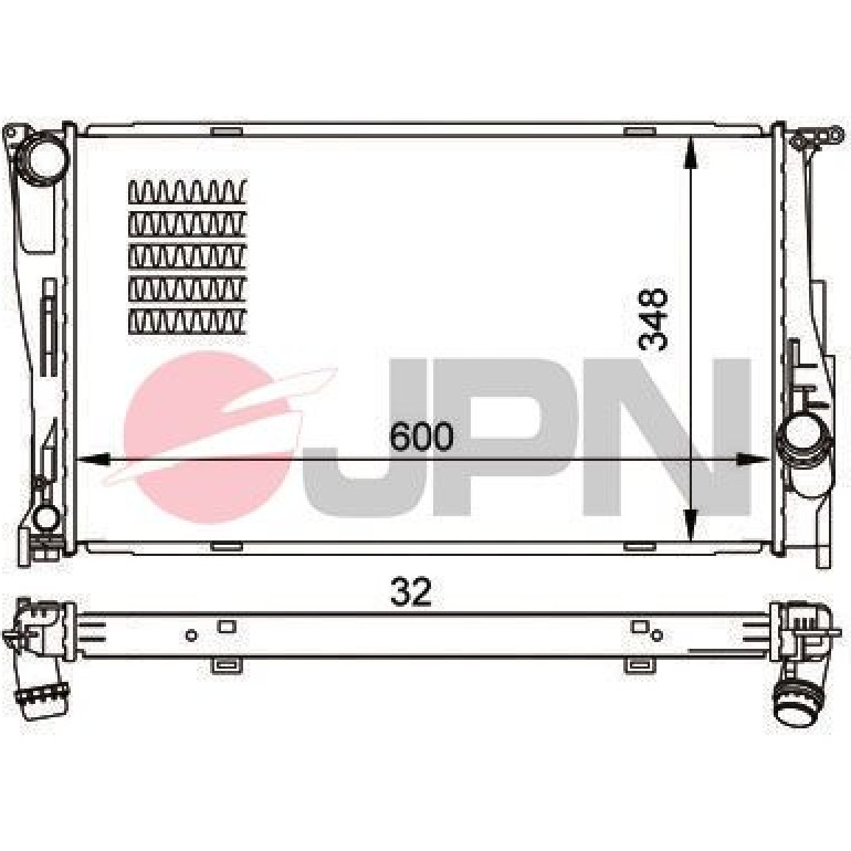 JPN Kühler, Motorkühlung 60C9008-JPN JPN Kühler, Motorkühlung 60C9008-JPN
