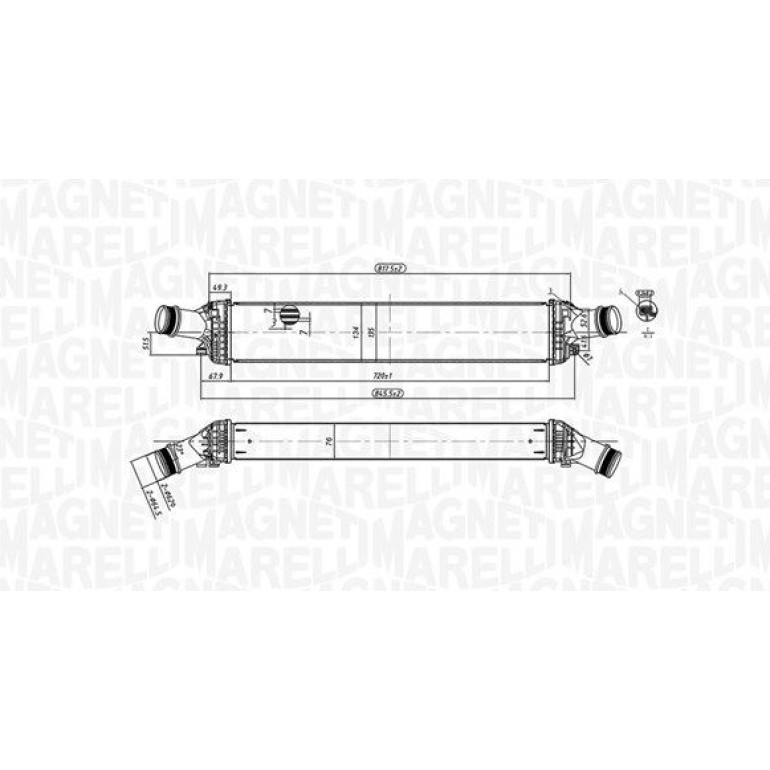 MAGNETI MARELLI Ladeluftkühler 351319204430 MAGNETI MARELLI Ladeluftkühler 351319204430