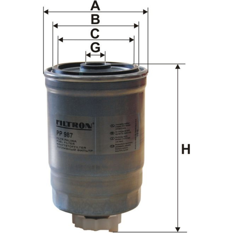 FILTRON Kraftstofffilter PP 987 FILTRON Kraftstofffilter PP 987