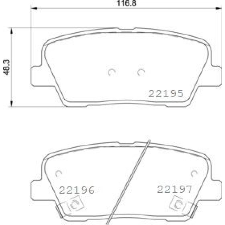 BREMBO Bremsklötze HA P 30 105