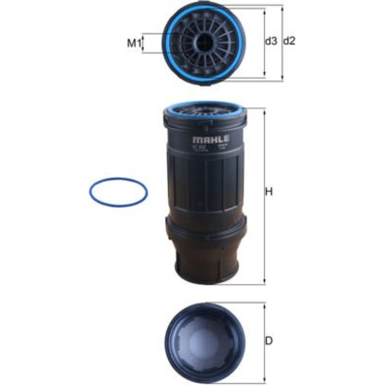 MAHLE Kraftstofffilter KC 652D MAHLE Kraftstofffilter KC 652D