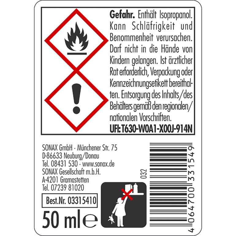 Sonax SchlossEnteiser 50ml 03315410 Sonax SchlossEnteiser 50ml 03315410