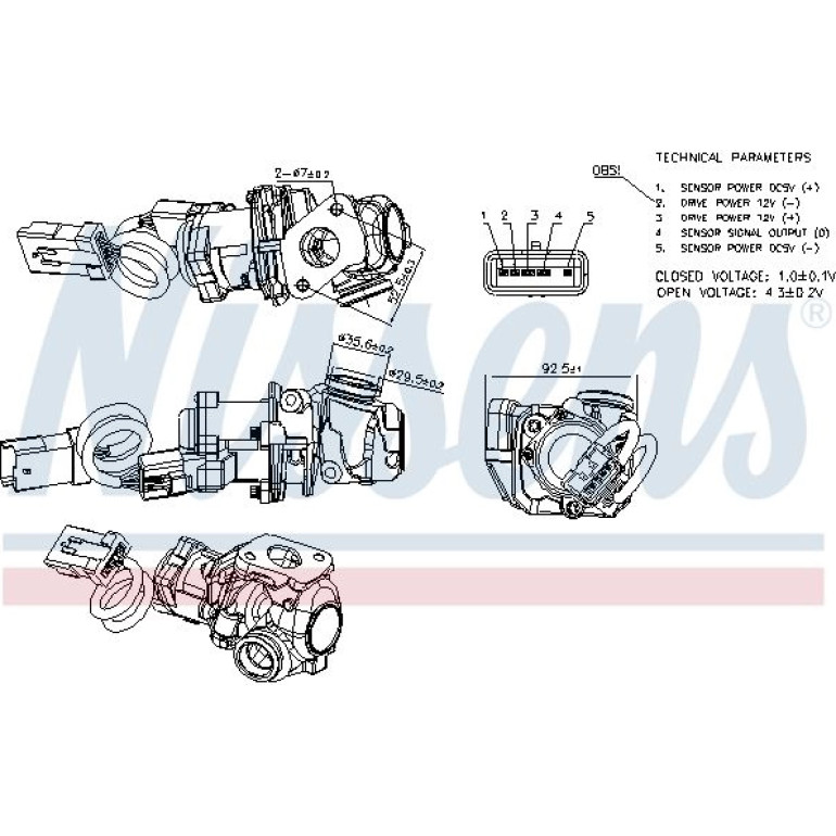 NISSENS Agr-Ventil 98245 NISSENS Agr-Ventil 98245