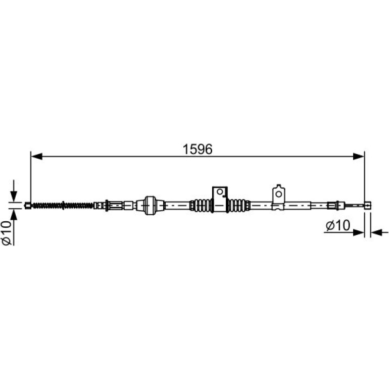 Handbremsseil li 1987482520 Handbremsseil li 1987482520