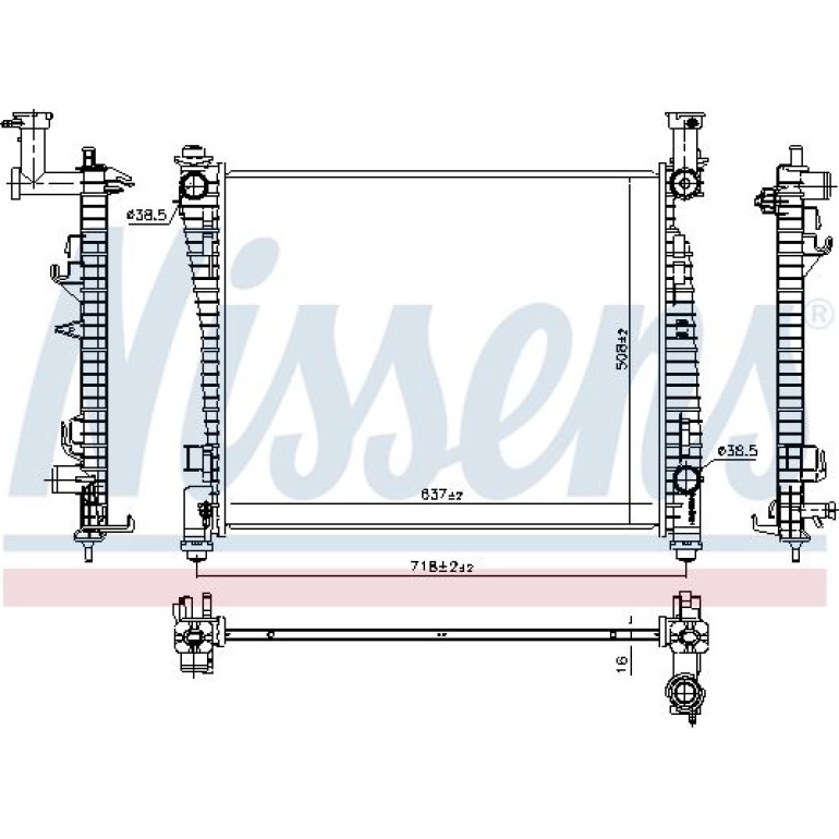 Wasserkühler PKW 61032 Wasserkühler PKW 61032