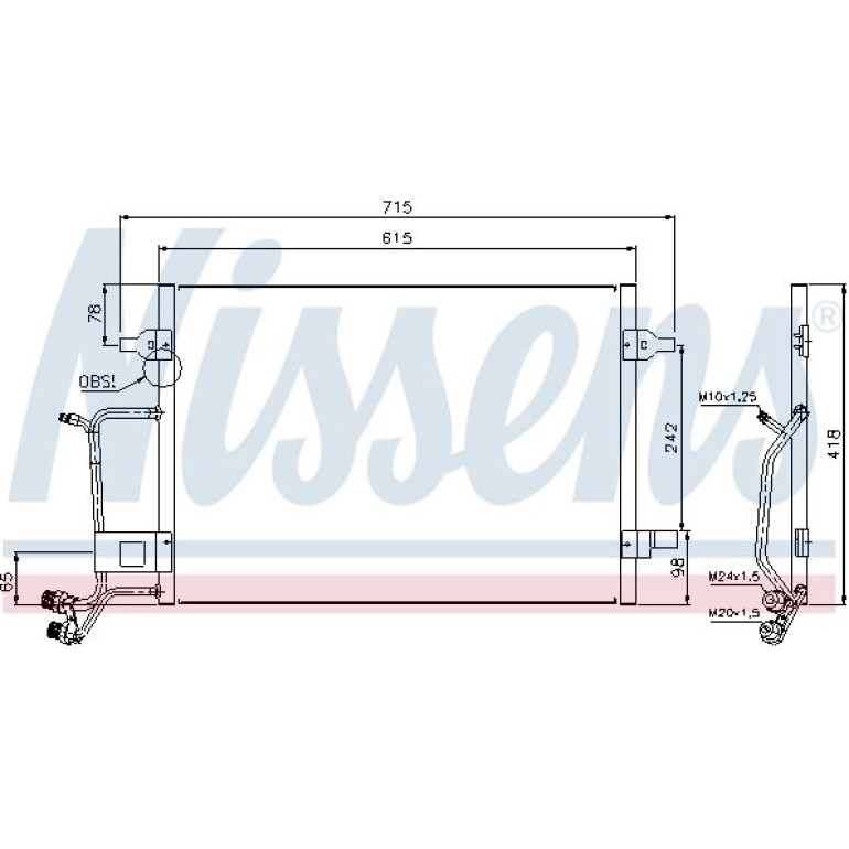 Kondensator PKW 94594 Kondensator PKW 94594