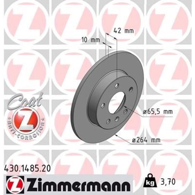 ZIMMERMANN Bremsscheibe 430.1485.20 ZIMMERMANN Bremsscheibe 430.1485.20