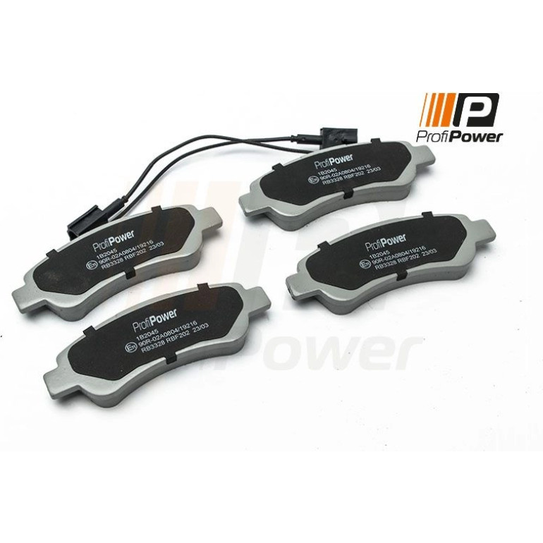 PROFIPOWER Bremsbelagsatz, Scheibenbremse 1B2045 PROFIPOWER Bremsbelagsatz, Scheibenbremse 1B2045