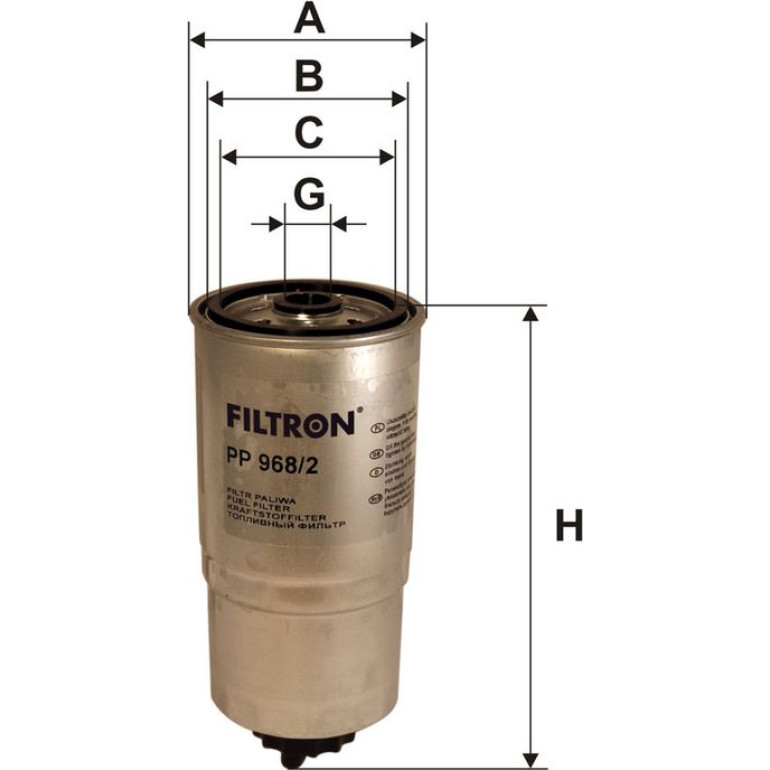 FILTRON Kraftstofffilter PP 968/2 FILTRON Kraftstofffilter PP 968/2