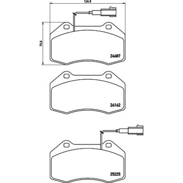 BREMBO Bremsklötze VA P 23 162 BREMBO Bremsklötze VA P 23 162