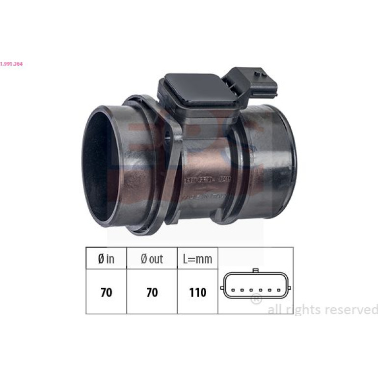 Luftmassenmesser 1.991.364 Luftmassenmesser 1.991.364