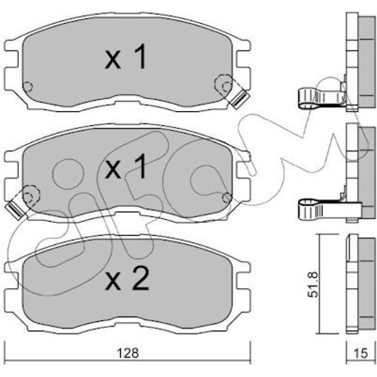 CIFAM Bremsbelagsatz, Scheibenbremse 822-224-0