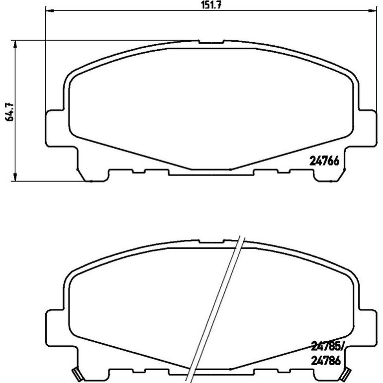 BREMBO Bremsklötze VA P 28 043 BREMBO Bremsklötze VA P 28 043
